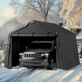 10 x 20 FT Heavy Duty Carport, Portable Outdoor Parking Shelter with 240 g PE Tarpaulin, 1.2mm Thickened Galvanized Steel Tubing Frame, for Pickup Trucks, Boats