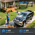 Electric Pressure Washer 5000PSI, Heavy Duty Power Washer Electric Powered, with 4 Nozzles,Foam Cannon,33FT Hose and 500ml Soap Bottle,Car Wash Machine/Car/Driveway/Patio Clean,Blue