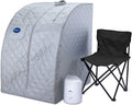 Durasage Portable Steam Sauna for Home - Personal Full Body Detox Sauna Tent with 800W Steam Generator, 60-Min Timer, Foldable Design & Chair for Relaxation
