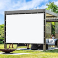 Artpuch Outdoor Pergola Shade Cover 12x20 FT Sun Shade Cloth with Grommets White Commercial Grade Patio Privacy Screen Shade Canopy (Customized Available) GN05