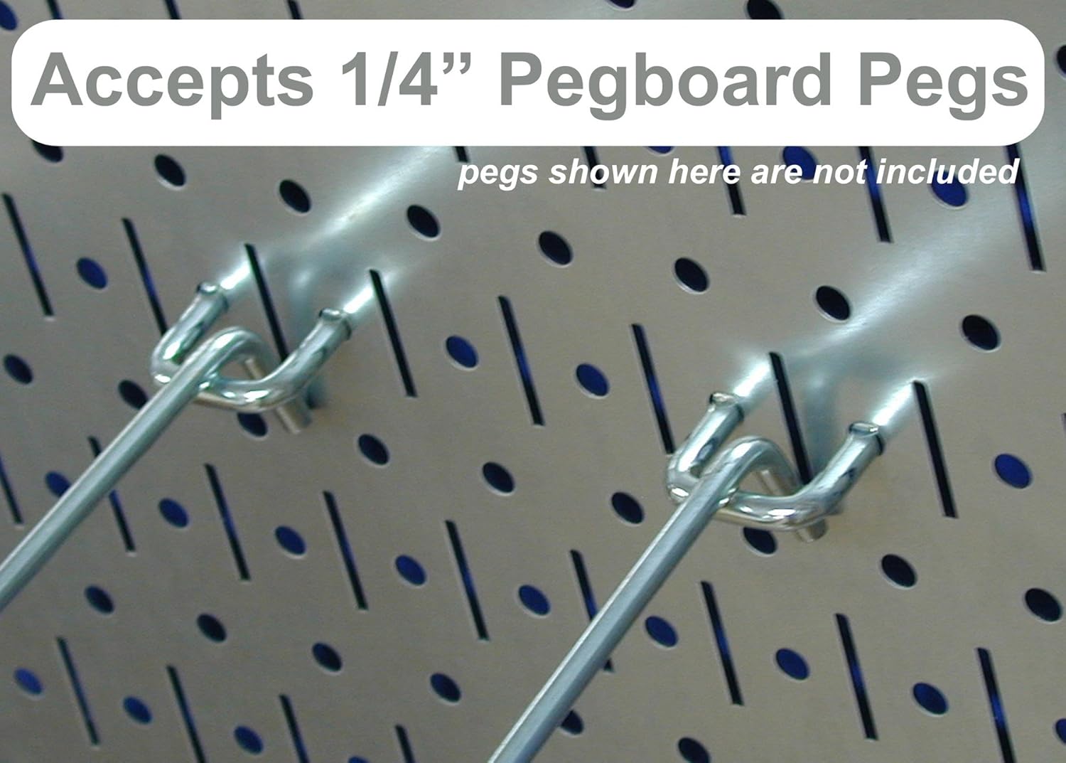 Wall Control Pegboard Organizer 4 ft. Wide Metal Pegboard Standard Tool Storage Kit with Blue Toolboard and Blue Accessories