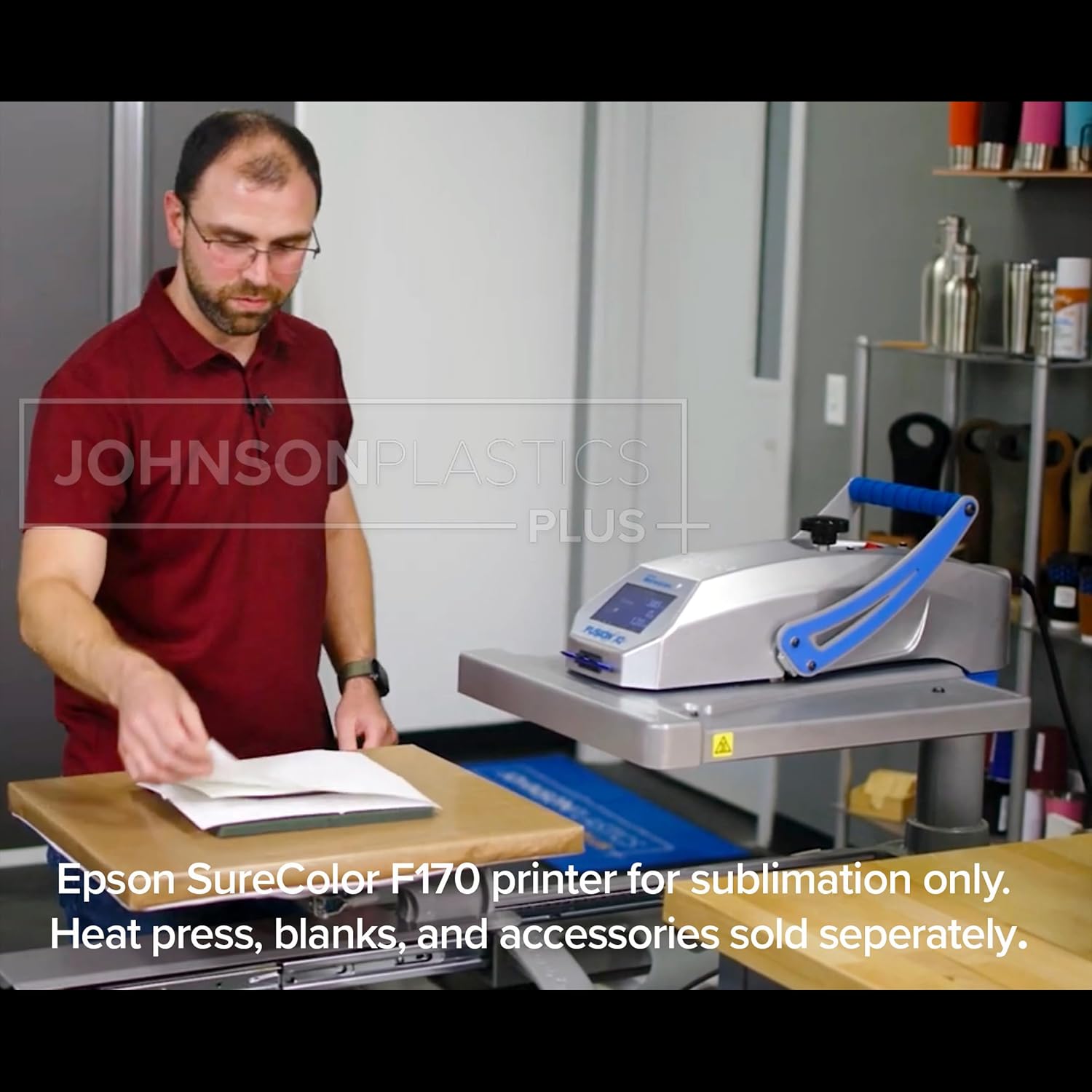 Epson SureColor F170 Dye-Sublimation Printer – Compact 8.5' x 11' Format – Includes Genuine Epson Ink, User Guide & Power Cable – Original OEM Product with Full Manufacturer Support