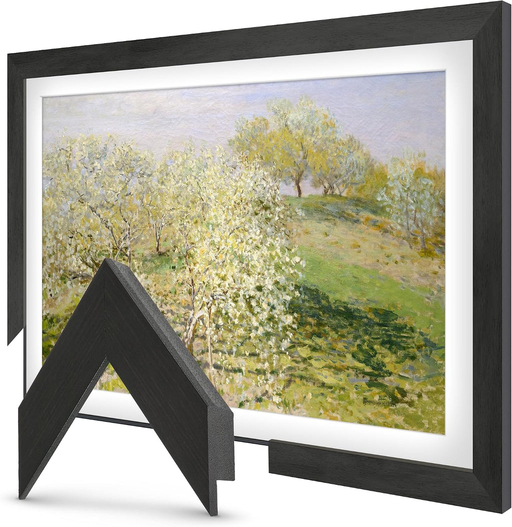 Museum Espresso 43' Slim Deco TV Frame - Compatible ONLY with Samsung The Frame TVs (Fits 2021-2026, LS03A, LS03B, LS03C, LS03D, LS03FA)