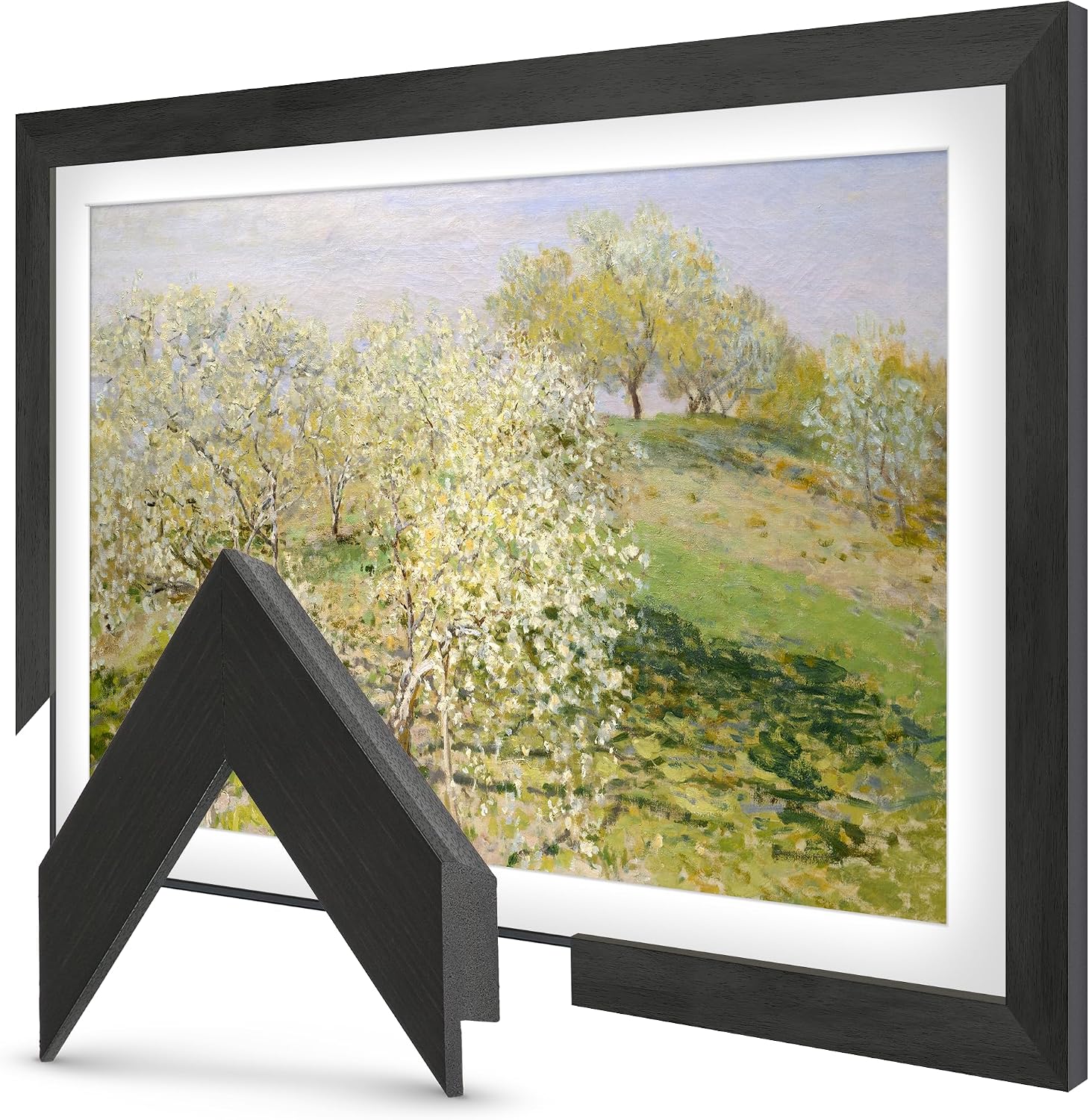 Museum Espresso 43' Slim Deco TV Frame - Compatible ONLY with Samsung The Frame TVs (Fits 2021-2026, LS03A, LS03B, LS03C, LS03D, LS03FA)