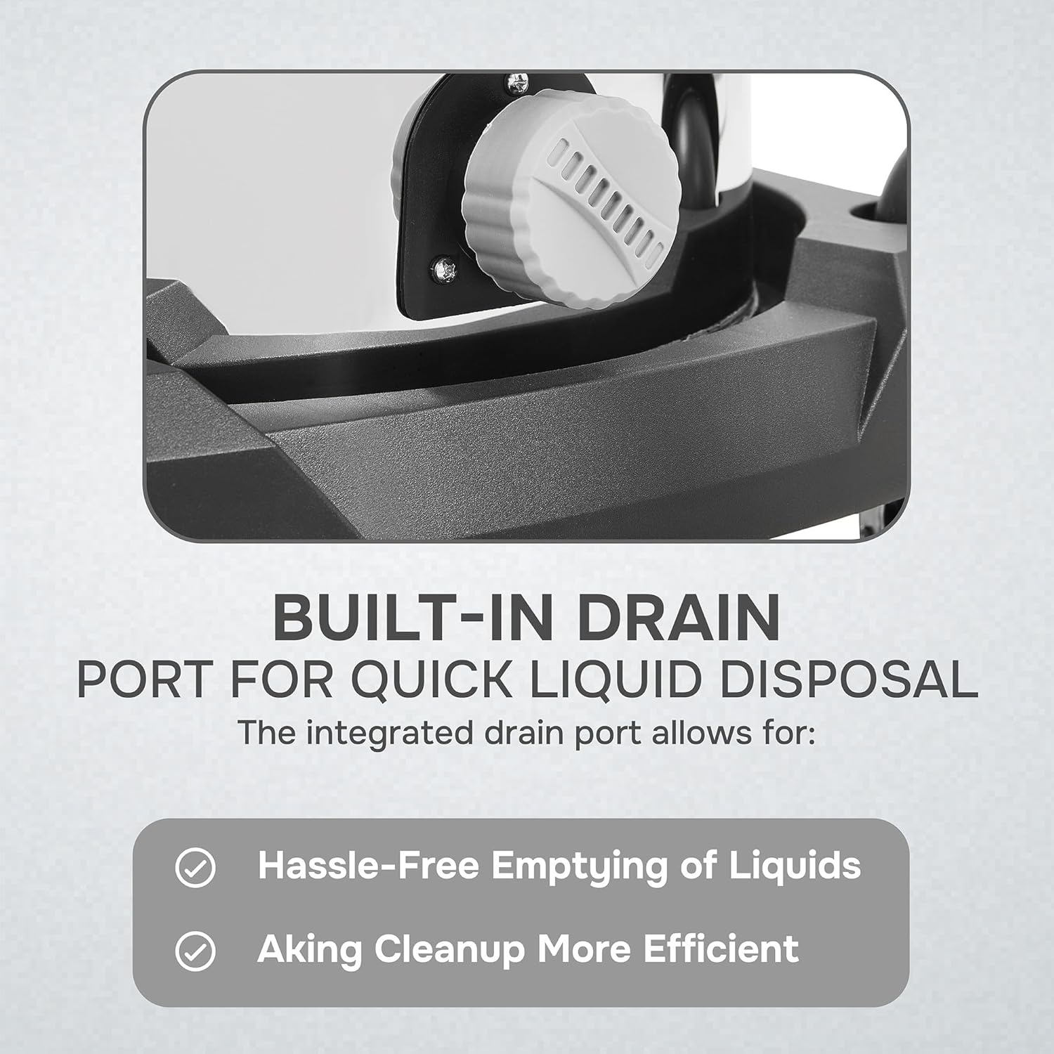 Dapper Supply 21 Gallon 8.5 Peak HP Wet/Dry Vacuum, Stainless Steel Tank, 2 in 1 Function Portable Shop Vacuum with Attachments, Built-in Drain Ideal for Jobsite, Garage & Workshop.
