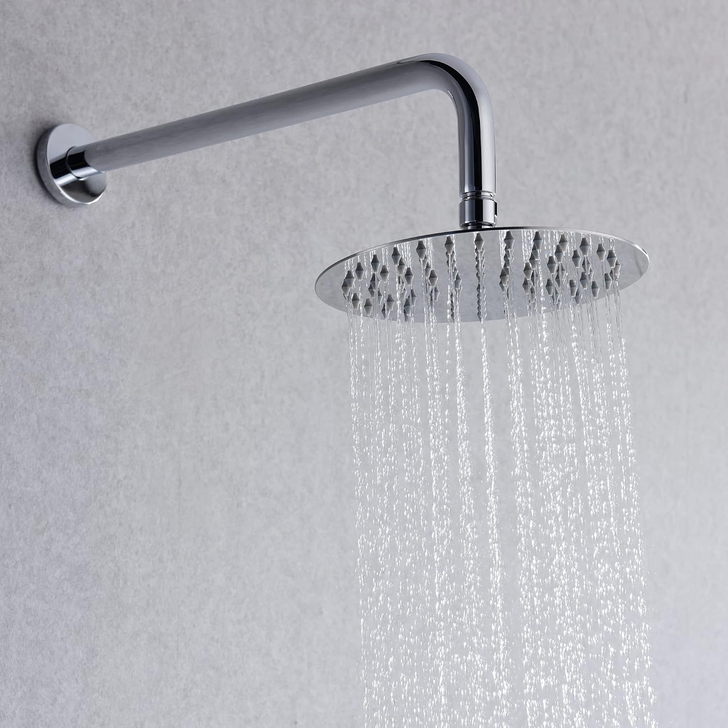 SUMERAIN 3 Handle Shower Faucet Set with Tub Spout and 8' Rain Shower Head, Tub and Shower Trim Kit with Rough-in Valve Chrome