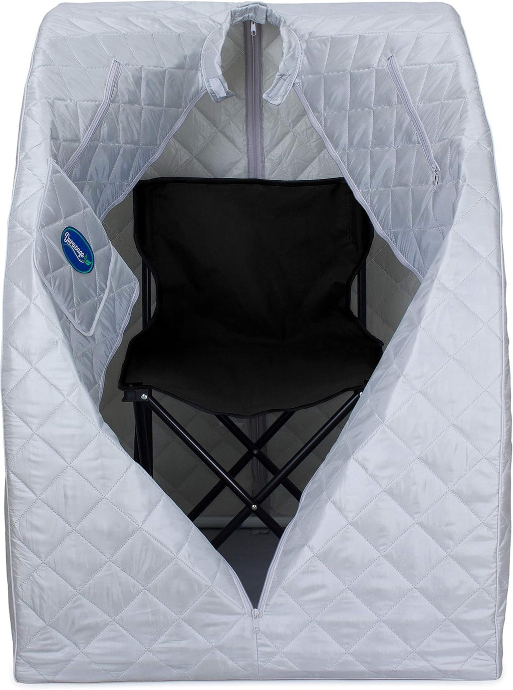 Durasage Portable Steam Sauna for Home - Personal Full Body Detox Sauna Tent with 800W Steam Generator, 60-Min Timer, Foldable Design & Chair for Relaxation
