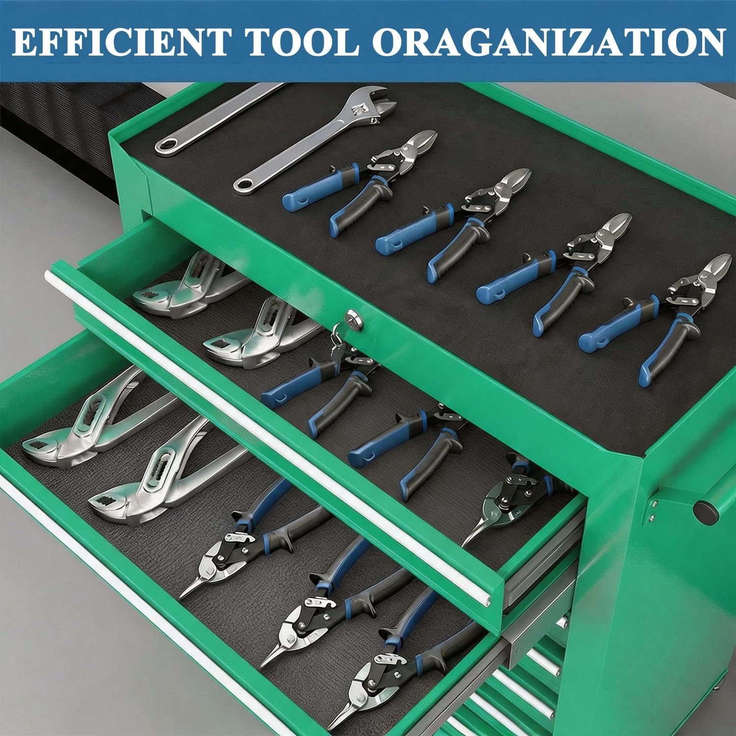 7 Drawers Tool Cart on Wheels,Multifunctional Rolling Tool Chest Tool Storage,Drawers Rolling Tool Trolley Organizer Tool Case for Repair Shop,Garage,Warehouse,Workshop (7 Drawers-Green)