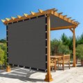 Amagenix 90% Dark Grey Sun Shade Cloth with Grommets, 12'X 20' Sun Screens Pergola Shade Cover Canopy for Outdoor Garden Patio Porch