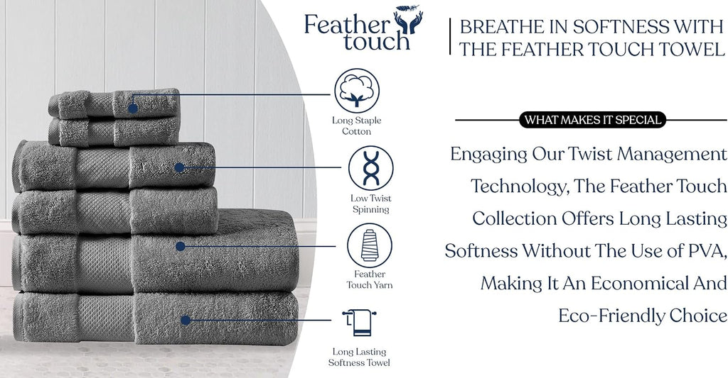Organic Cotton Luxuriously Plush Towel 33 Piece Set|GOTS & Oeko-TEX Certified|Premium Hotel Quality Towels|Feather Touch Technology|650 GSM Long Staple|Soft, Quick Dry & Ultra-Absorbent
