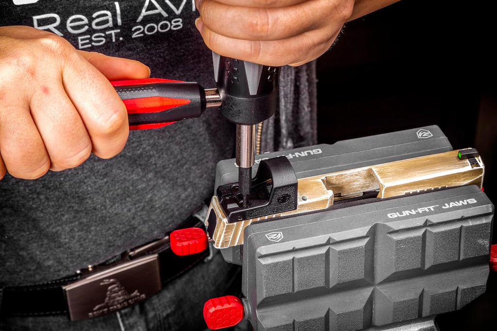 Real Avid Armorers Tool Kit – Precision Torque Wrench Set with 83 Bits, Magnetic Bit Driver, LED Screwdriver - Includes Hex Phillips Torx Drivers with Accurate Inch Pound Settings for Gun Maintenance