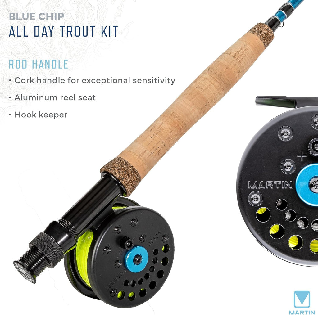 Martin Fly Reel and Fishing Rod Combo Kit