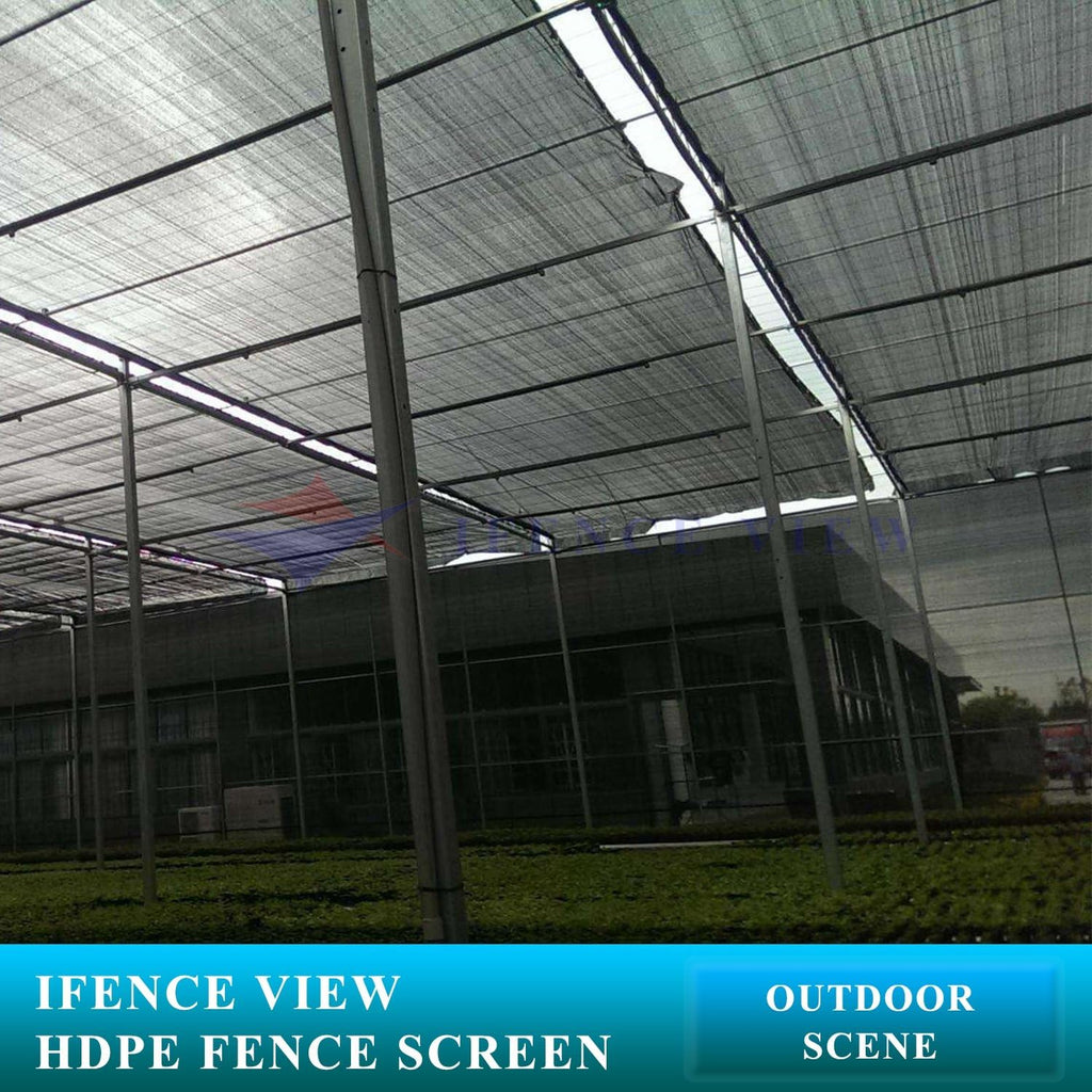 Ifenceview 20' x 12' Black Fence Privacy Screen Fence Cover Panels Mesh Net for Construction Site Yard Driveway Garden Pergolas Gazebos Railing Canopy Awning 165 GSM