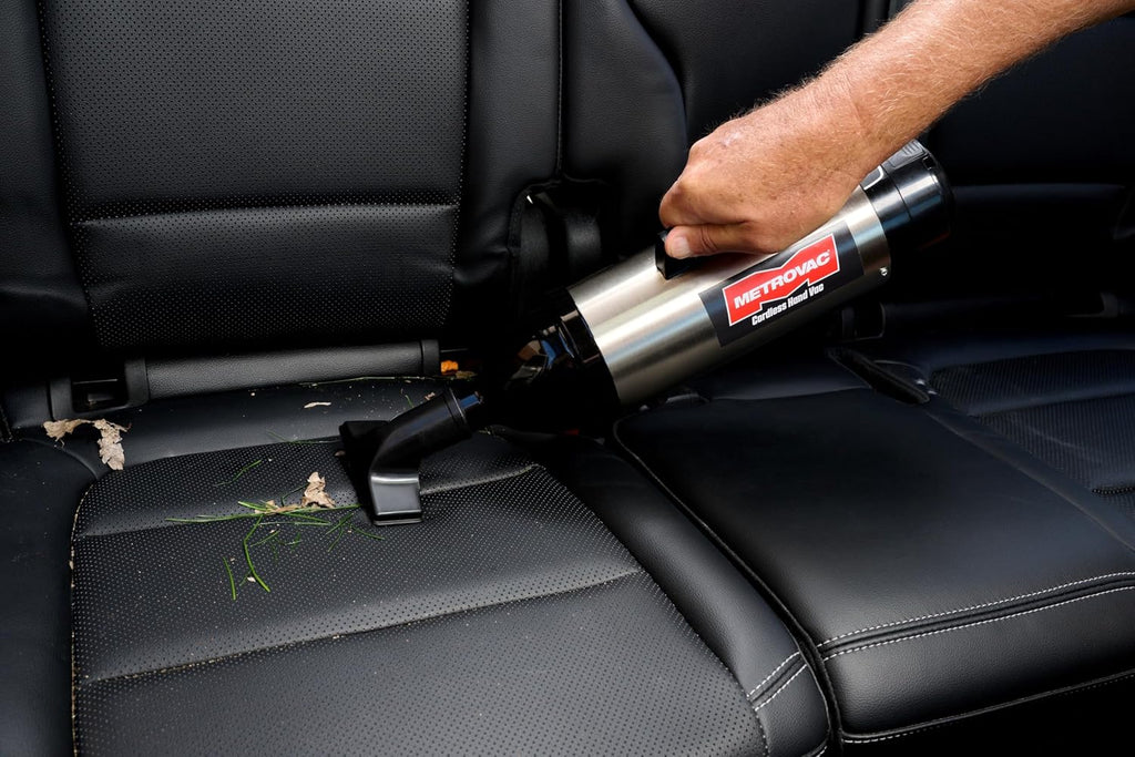 METROVAC CHV-S4 Cordless Handheld Car Vacuum Cleaner | High Power Heavy Duty Stainless Steel Detailing Kit