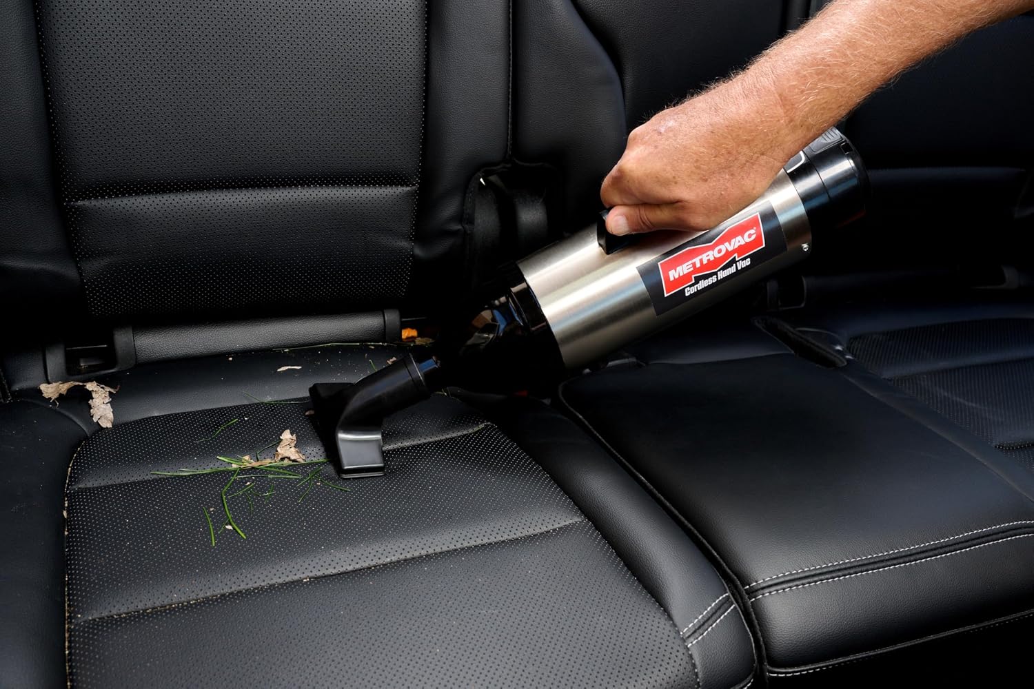 METROVAC CHV-S4 Cordless Handheld Car Vacuum Cleaner | High Power Heavy Duty Stainless Steel Detailing Kit