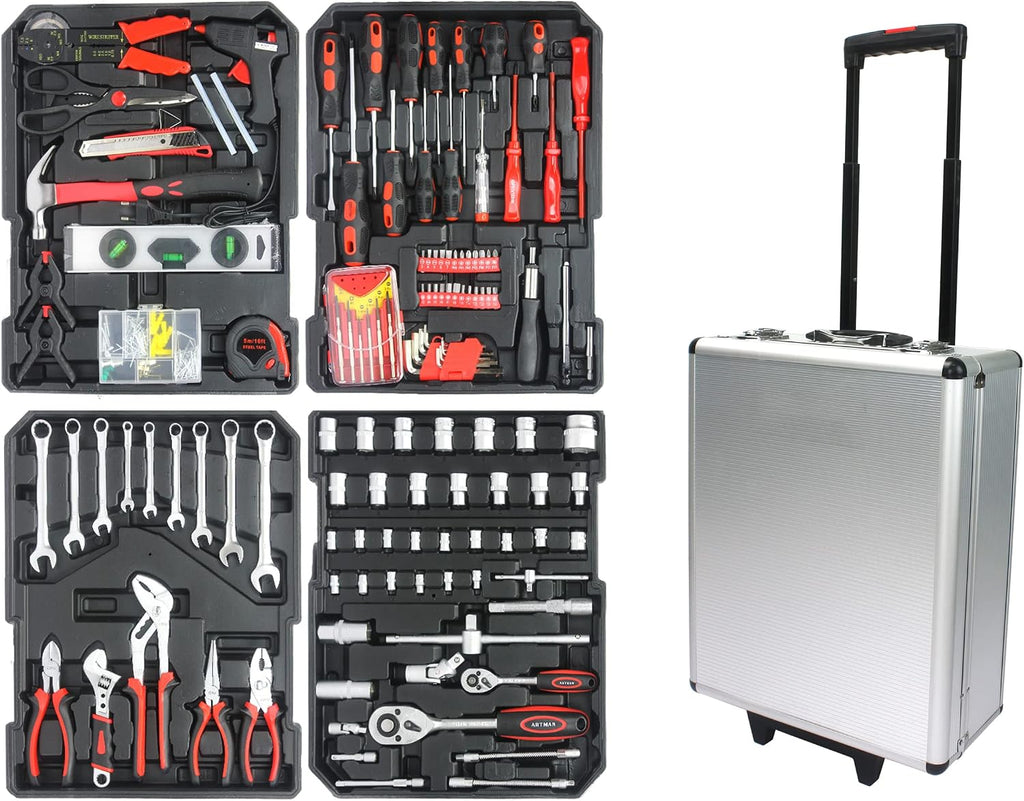 'Tools & Home Improvement Tool - Set for Mechanics Complete Craftsman Set with Lockpick Set Kit, Rolling Tool Box & Drill Combo Kit'