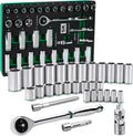 SK Tools USA 1/2' Drive, 31 Piece, 6 Point, Standard & Deept, Metric Chrome Socket Set | SK01315-216P