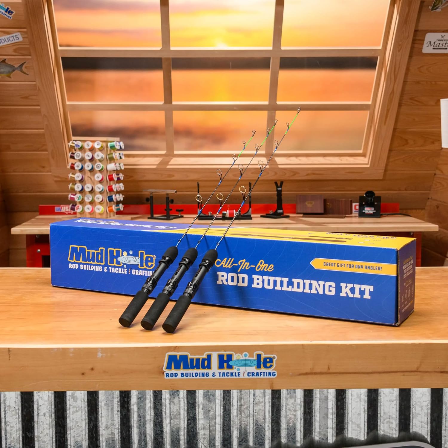 Mud Hole All-in-One Fishing Rod Building Kit with Tools, Components, and Supplies