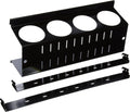 Wall Control Pegboard Spray Can Holder Bracket and Aerosol Can Organizer Pegboard and Slotted Tool Board - Black (Pack of 6)