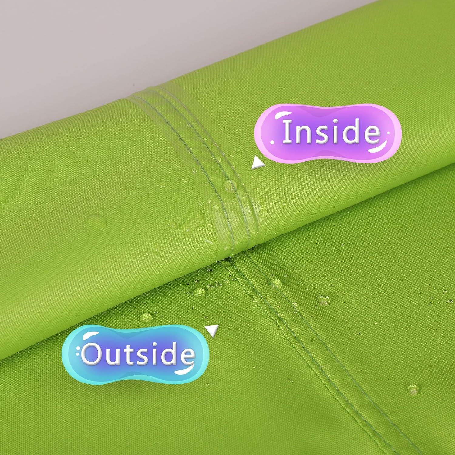 Terylene Waterproof Sun Shade Sail UV Blocker Sunshade Patio Equilateral Triangle Knitted 220 GSM Block Fabric Pergola Carport Awning 16' x 16' x 16' in Color Green