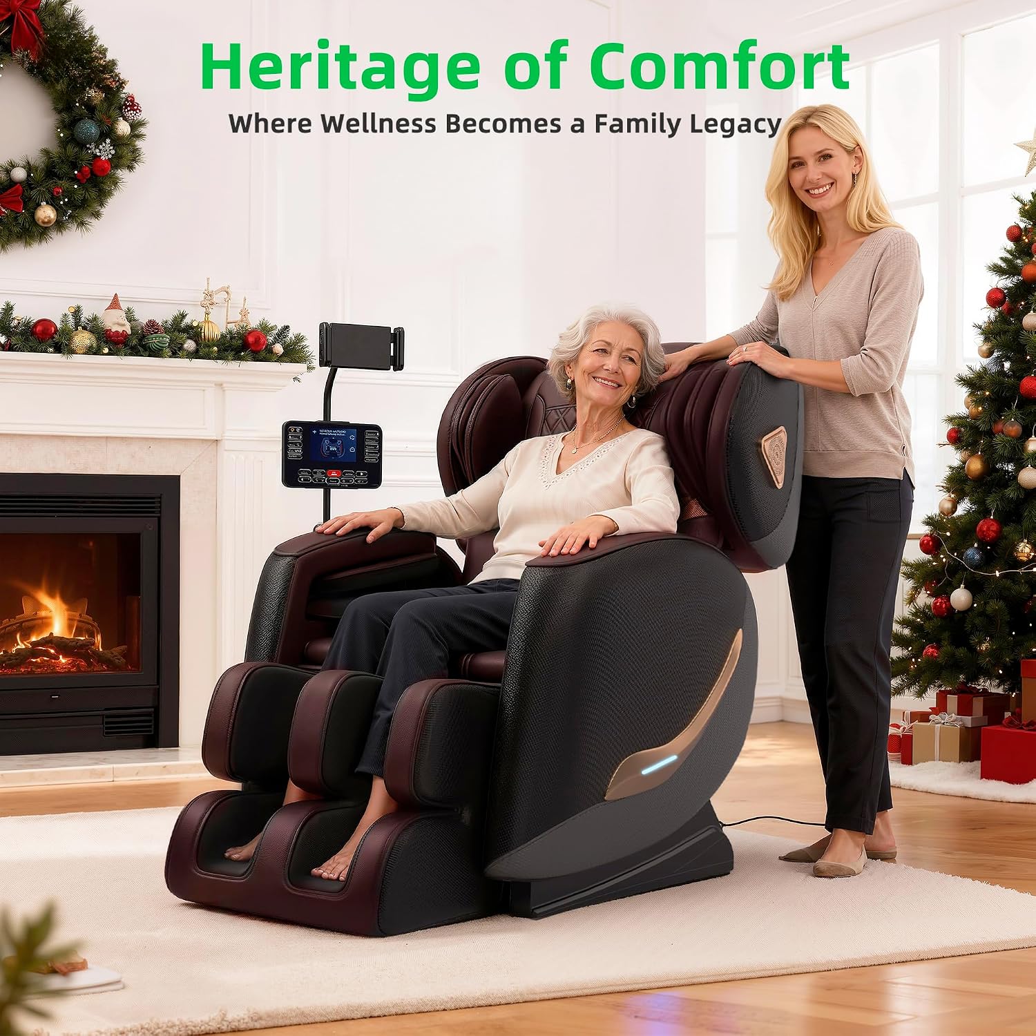 Massage Chair Full Body, Zero Gravity Massage Chair - Upgraded 10 Fix Rollers, 2026 Massage Chairs Full Body and Recliner with Heating, Foot Massage, Airbags, Home Office Relaxation
