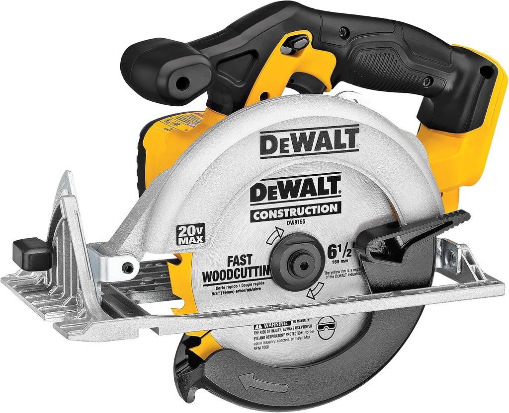 DeWalt 20V MAX Starter KIT & 20V MAX Circular Saw, 6-1/2-Inch Blade, 460 MWO Engine, 0-50 Degree Bevel Capability, Bare Tool Only (DCS391B)