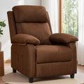 Korser Recliner Chair, Living Room Chairs for Adults, Padded Deep Seat Reading Chair with Side Pockets, Small Recliners for Small Spaces, Lounge Chair for Living Room, Bedroom, and RV (Linen)
