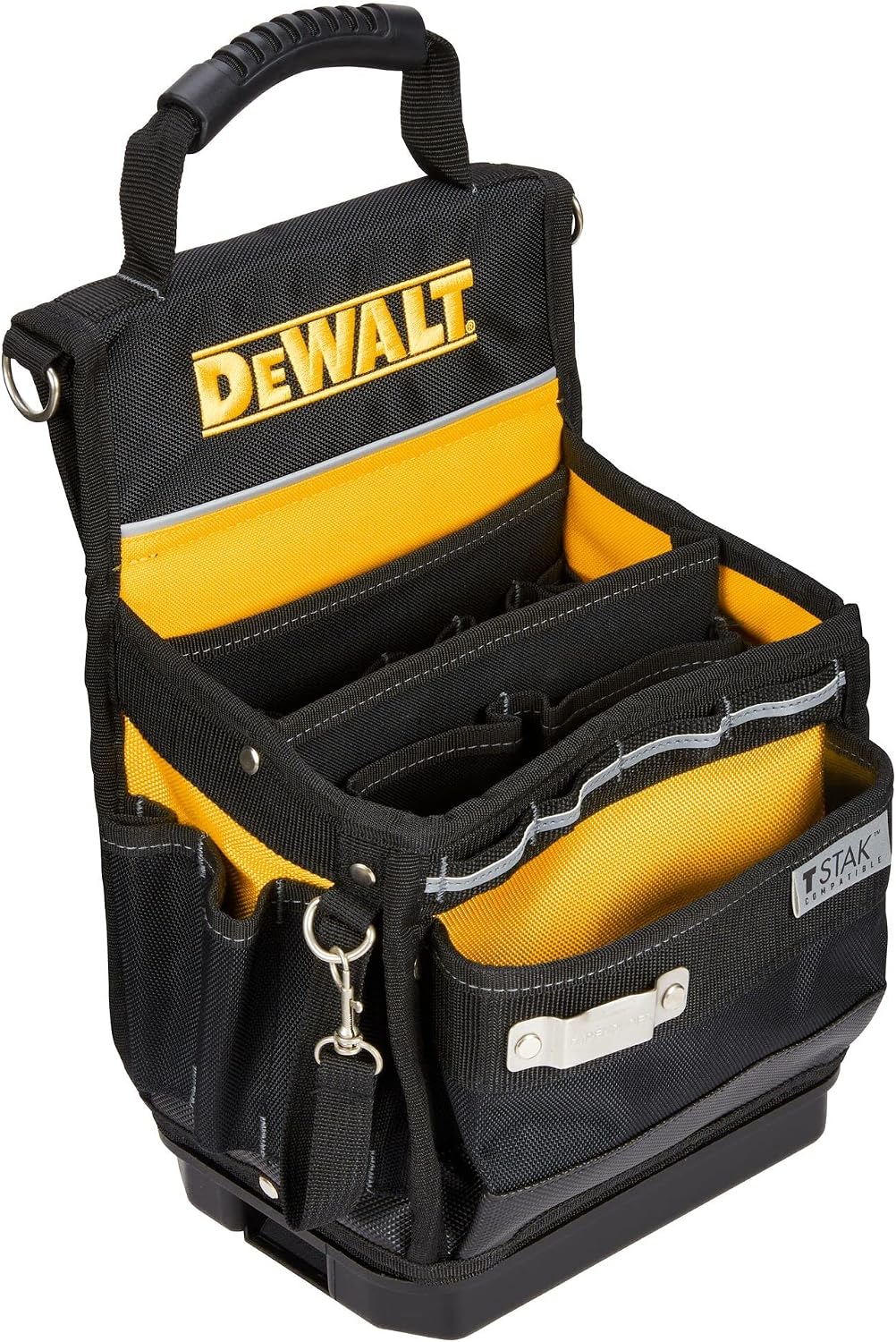 DEWALT Tool Bag, Easy Access Small Tool Pouch with Hard Bottom and Carrying Strap (DWST17624) (Pack of 4)