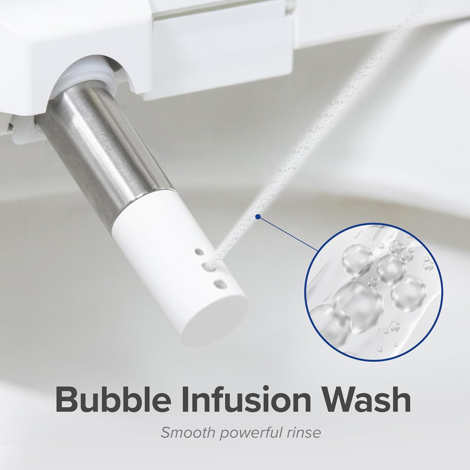 SmartBidet® SB-2600 Electric Smart Bidet™ Seat Unlimited Hot Water - Electronic Heated Toilet Seat with Warm Air Dryer and Temperature Controlled Wash Functions - Elongated