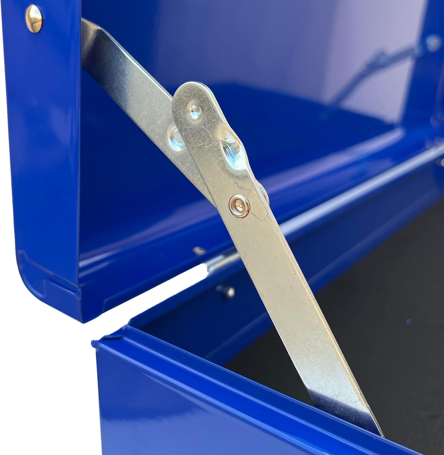 Workington Portable Metal Tool Chest with 6 Drawers, 24' 6-Drawer Tool Chest Cabinet with Ball Bearing Drawer Slides, Steel Tool Storage Box Organizer 4005 Blue