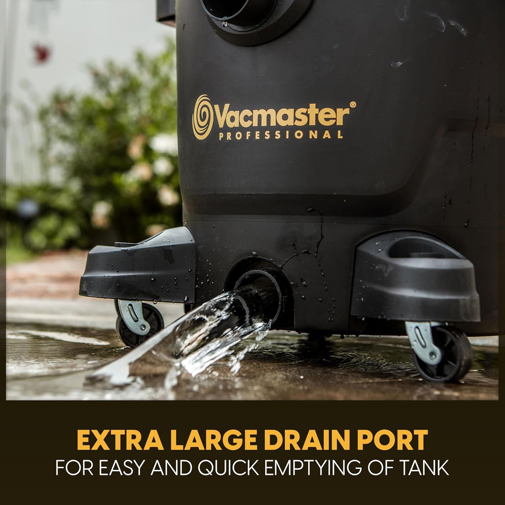 Vacmaster Professional - Professional Wet/Dry Vac, 12 Gallon, Beast Series, 5.5 HP 2-1/2' Hose (VJH1211PF0201) , Black