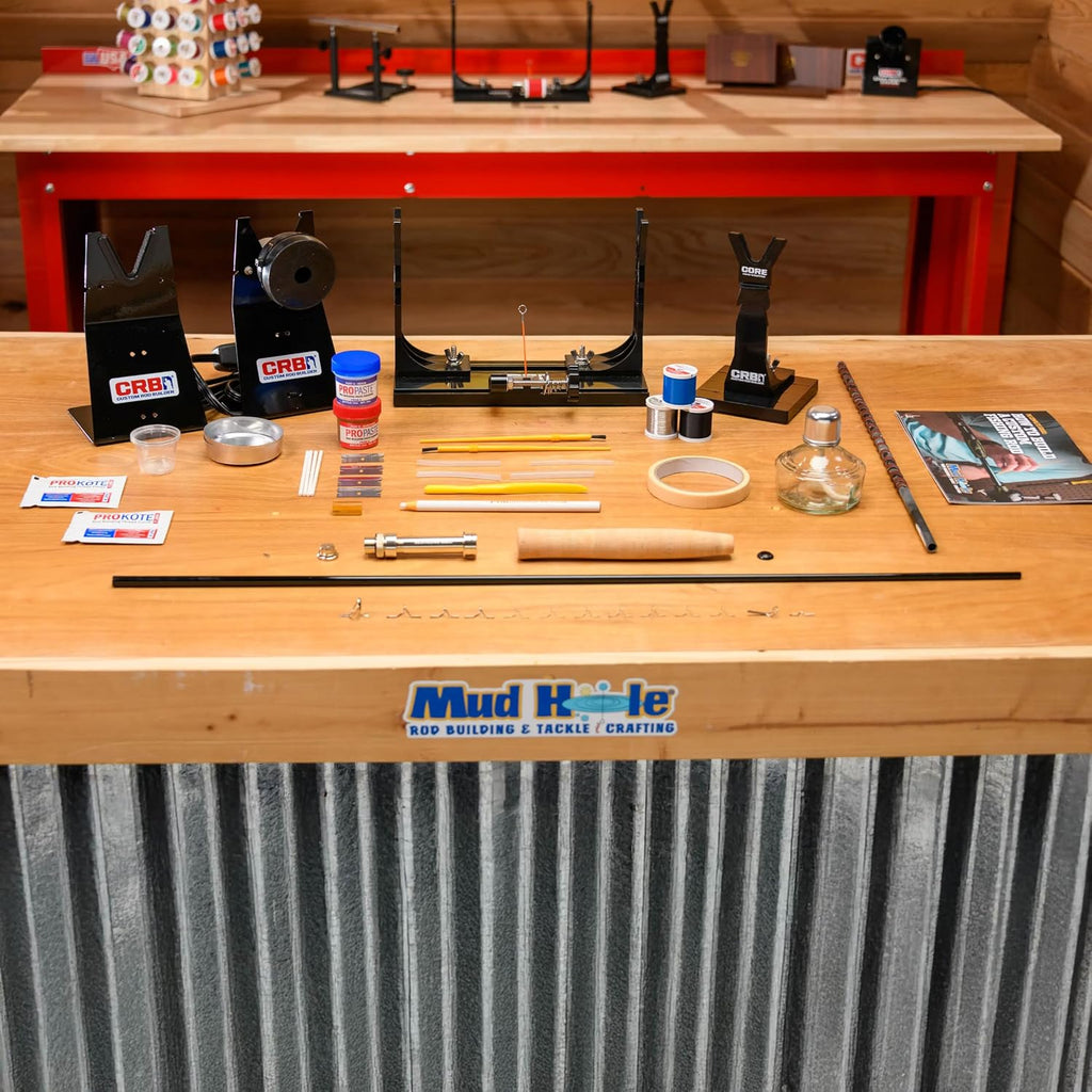 Mud Hole All-in-One Fishing Rod Building Kit with Tools, Components, and Supplies