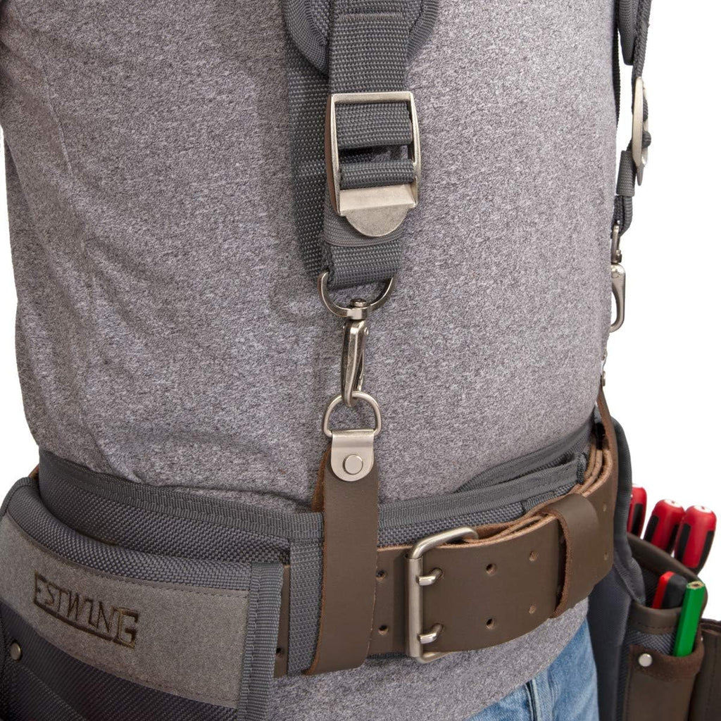 Estwing 13-Pocket Framer's Tool Rig, Durable Construction, Cooling Mesh-Padded Suspenders, Adjustable Padded Belt, Plentiful Storage