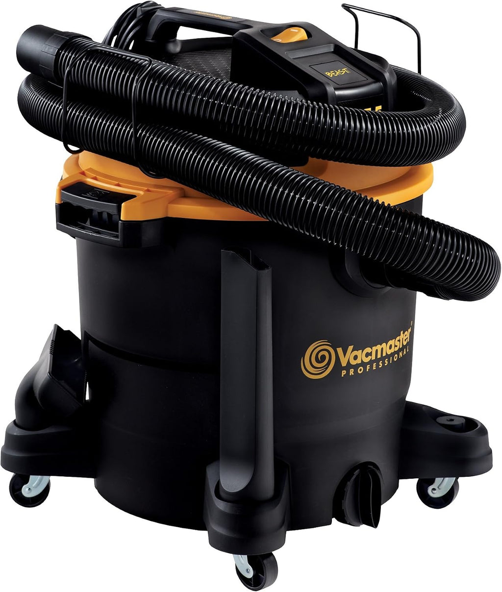 Vacmaster Professional - Professional Wet/Dry Vac, 12 Gallon, Beast Series, 5.5 HP 2-1/2' Hose (VJH1211PF0201) , Black