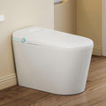 Smart Toilet with Bidet Built in, Eridanus One Piece Bidet Toilet for Bathrooms, Warm Water Wash & Dryer, Foot Sensor Flush, Elongated Heated Seat, Auto Open/Close with Digital Display, White