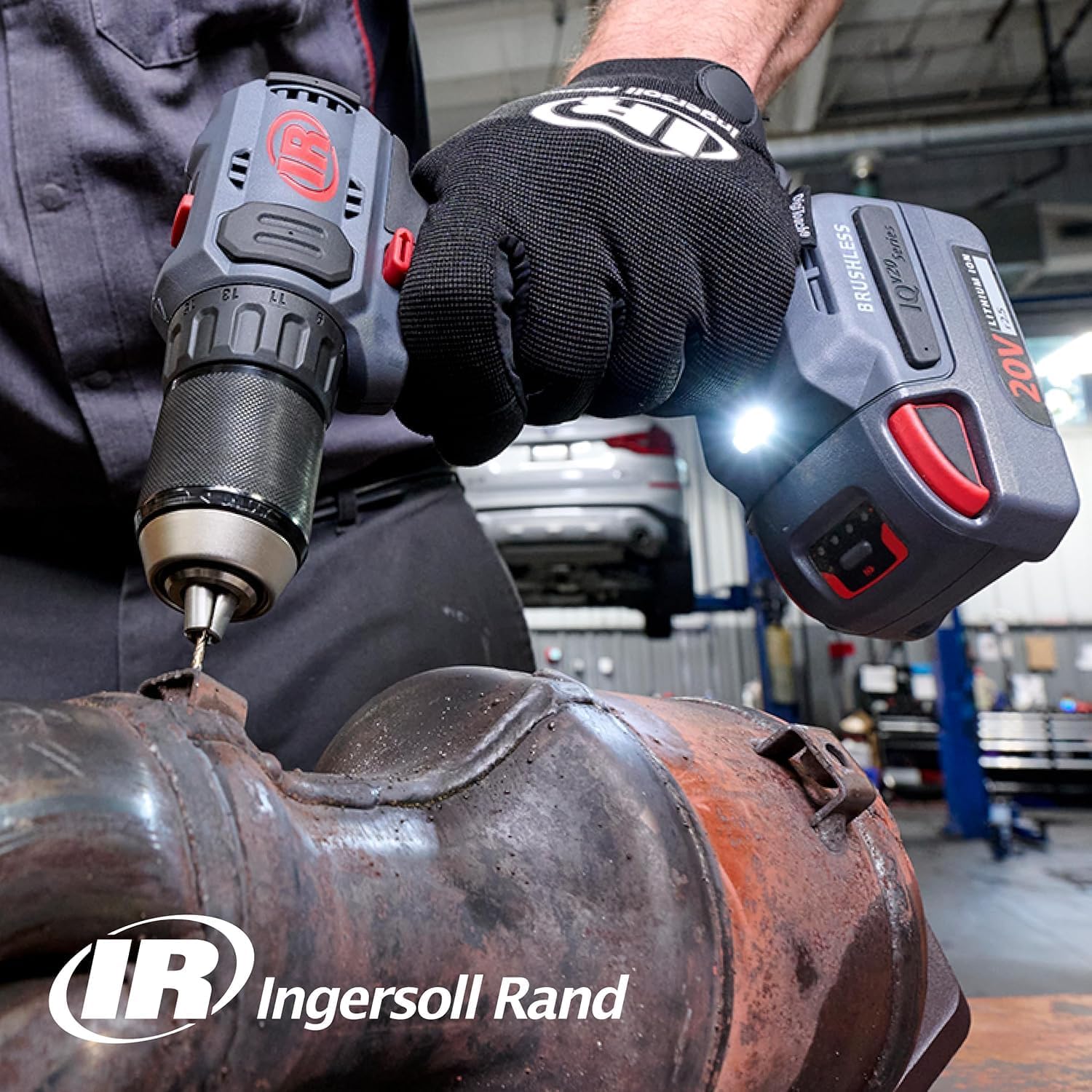 Ingersoll Rand D3141 1/2' 20V Cordless Compact Drill Driver Bare Tool, 450 in-lb Torque, Keyless Chuck, Pistol Grip