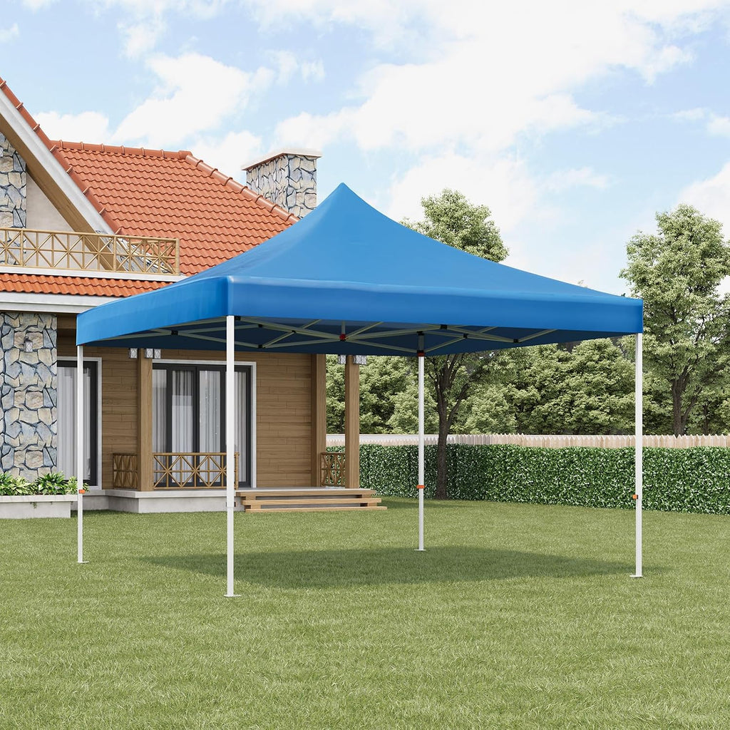 10x10 Pop Up Canopy,Heavy Duty Canopy,Ez Up Gazebos with Wheel Bags,UV Resistant Waterproof,for Outdoor Events, Patio, Backyard, Party, Camping,Navy Blue