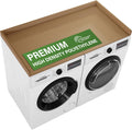 Washer Dryer Topper 54'x27.5' – Premium HD Polymer Laundry Countertop, Waterproof and Durable Washer Dryer Countertop with Raised Edges for Folding Clothes, Sorting Laundry, and Extra Storage