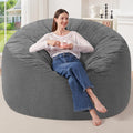 HABUTWAY 6FT Bean Bag Chair,Giant Bean Bag Chairs for Adults,Big Bean Bags with Memory Foam Filled, Large Beanbag Chairs with Soft Corduroy Cover