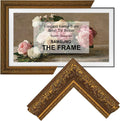 Classic Vintage Deep Gold 55' TV frame - Compatible ONLY with Samsung The Frame TV and Pro TVs (Fits 2021-2026 models, model codes: 55LS03A/B/C/D/FA/FW)