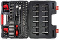 Crescent 84 Piece 1/4' & 3/8' Drive 6 & 12 Point Standard & Deep SAE/Metric Mechanics Tool Set - CTK84C