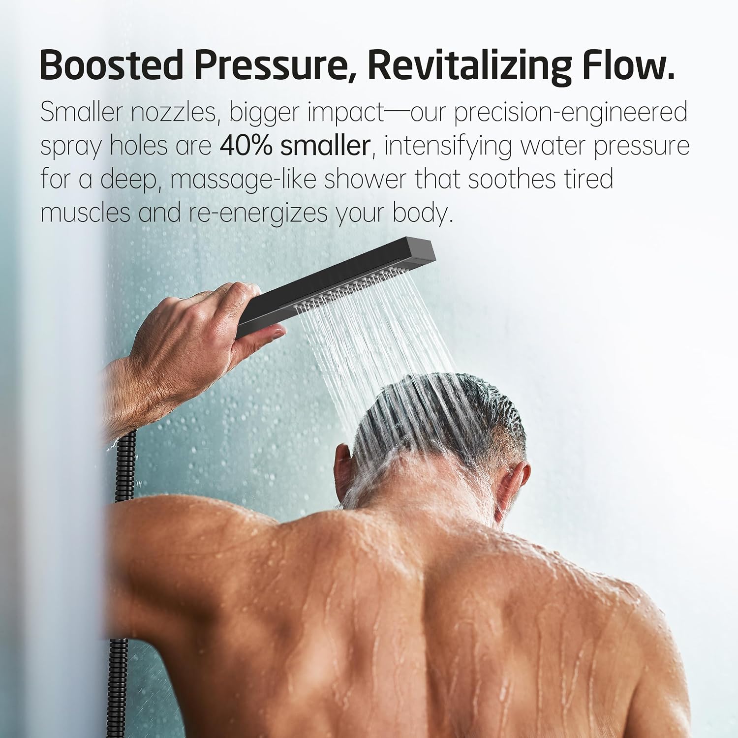 KES Shower System with Tub Spout, Matte Black Shower Faucet Set Complete 10 Inch Rain Shower Head with Handheld Spray and Waterfall Bathtub, cUPC Pressure Balance Shower Valve Trim Kit, XB6305F18-BK
