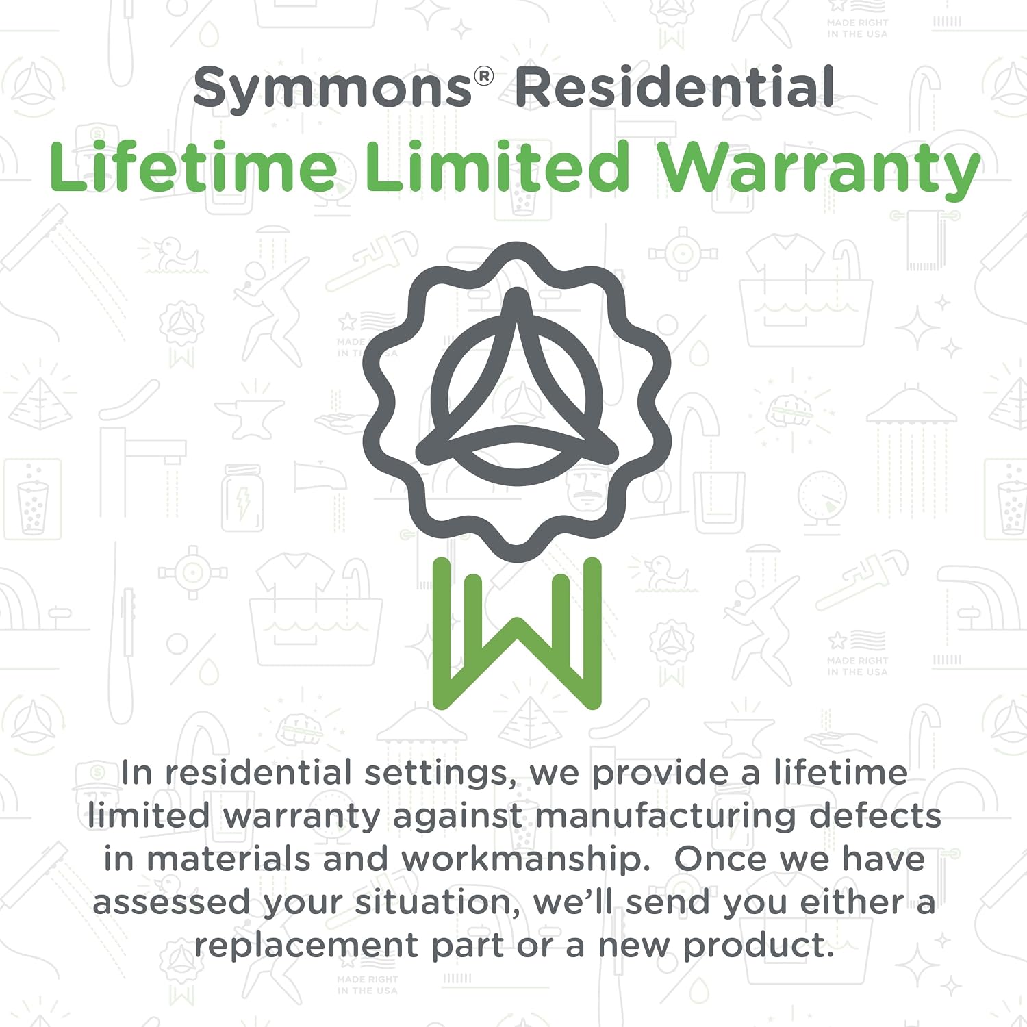 Symmons Oak HydroMersion Double Handle Tub and Shower Trim Kit with Hand Spray in Satin Nickel (Valve Not Included) 5696STN15TRM