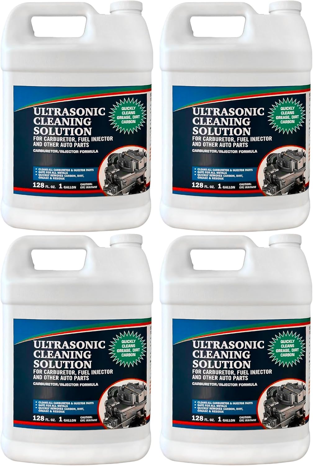 NORTHWEST ENTERPRISES Ultrasonic Cleaner Solution for Carburetors and Engine Parts. Concentrated Washing Compound for use in Ultrasonic Machines and Immersion Washers - Automotive Fluid (4 Gallons)