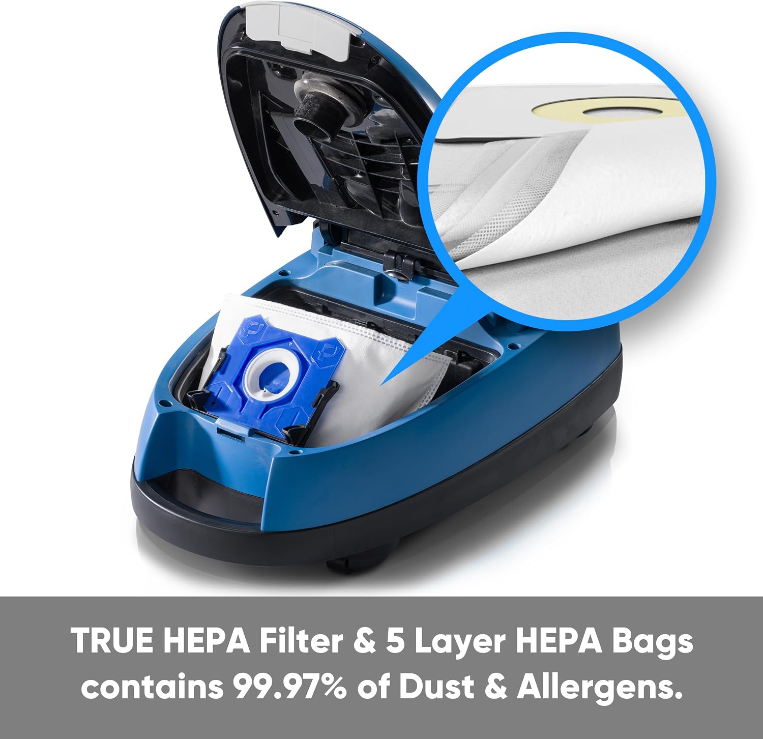 Prolux QX90 Bagged Canister Best Rated HEPA Vacuum with Powerhead for Home