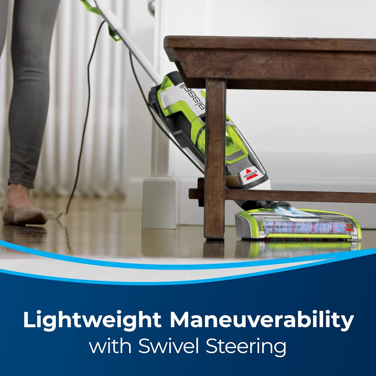 Bissell CrossWave Floor and Area Rug Cleaner, Wet-Dry Vacuum with Bonus Extra Brush-Roll and Extra Filter, 1785A, Green