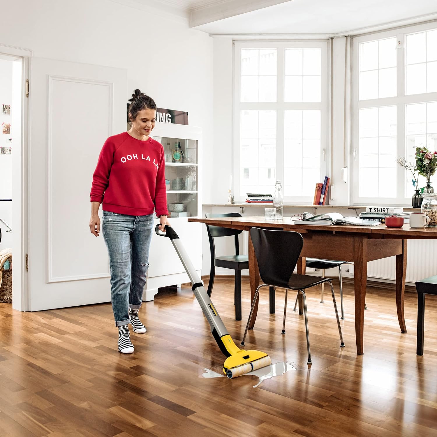 Kärcher Floor Cleaner Concentrate for Sealed Wood Floors - Designed for Karcher Electric Hard Floor Cleaners, FC 3, FC 5 and FC 7 - Streak-Free - 16.9 oz.