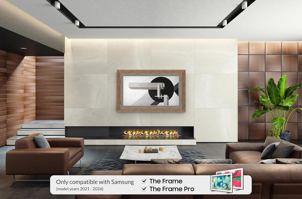 Contemporary Bronze 43' Premiere Deco TV Frame - Compatible ONLY with Samsung The Frame TVs (Fits 2021-2026, LS03A, LS03B, LS03C, LS03D, LS03FA)
