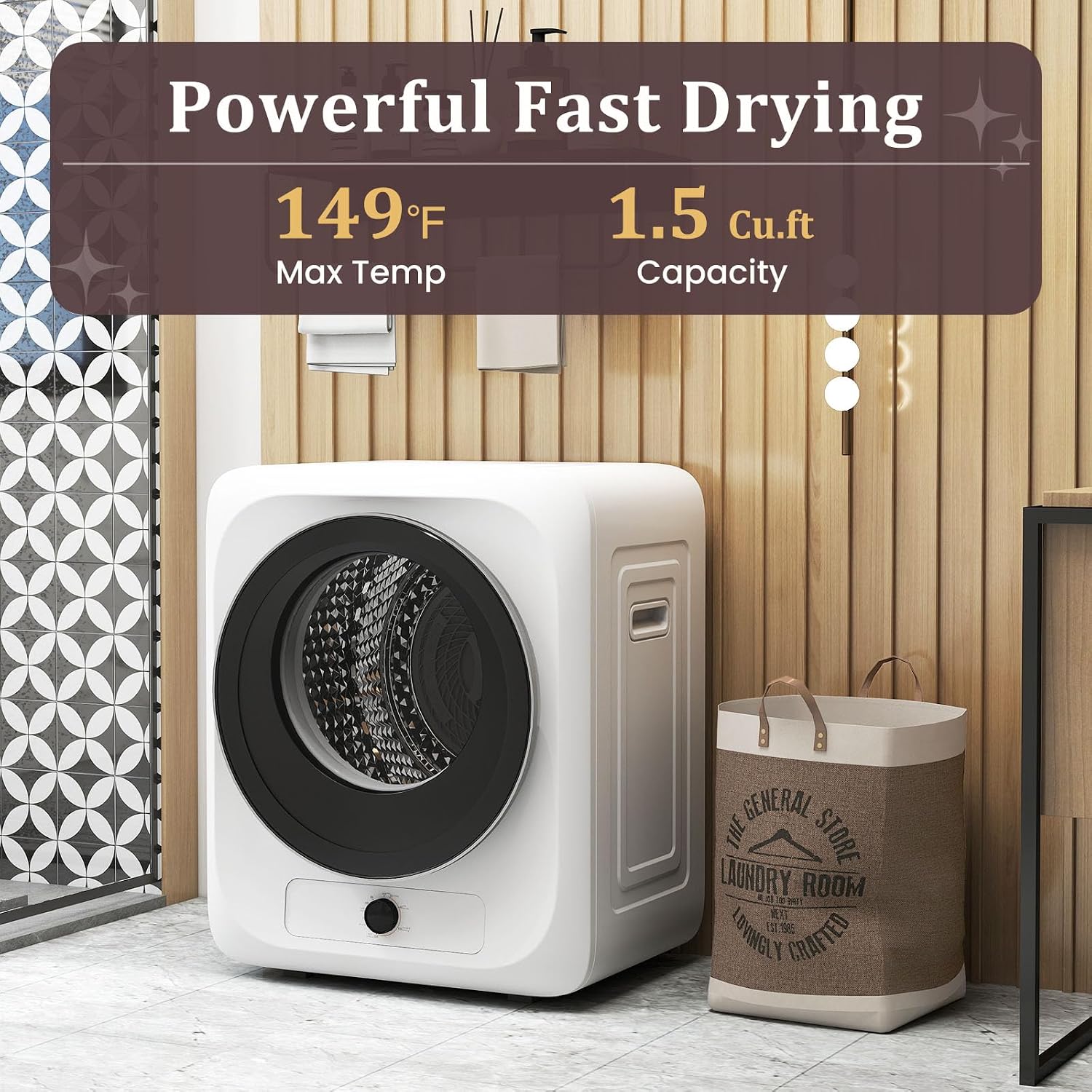 Auertech Portable Washer and Dryer Combo, 20 Lbs Twin Tub Washing Machine, 1.5 Cu.Ft Compact Clothes Dryer, Portable Washing Machine and Dryer Set for Apartment, RV, Dorm, White