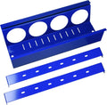 Wall Control Pegboard Spray Can Holder Bracket and Aerosol Can Organizer Pegboard and Slotted Tool Board - Blue (Pack of 6)
